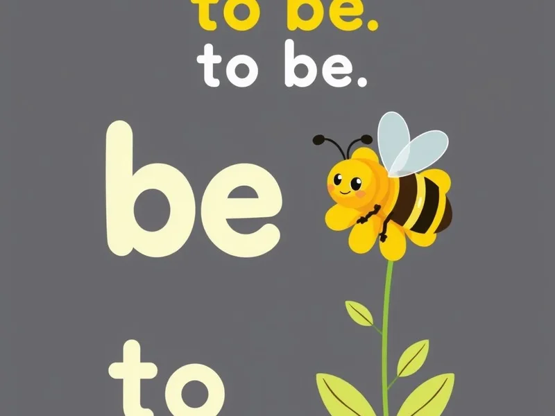 Image illustrating the difference between the verb 'be' and the insect 'bee' for the topic be vs. bee
