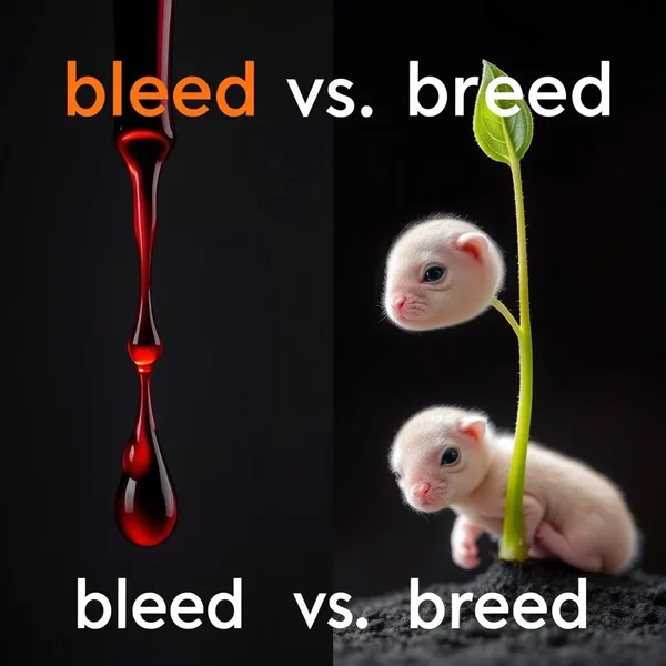 Image representing the concepts of bleed vs. breed
