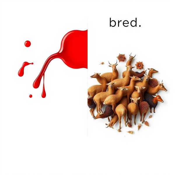 Image representing the concepts of bleed vs. breed