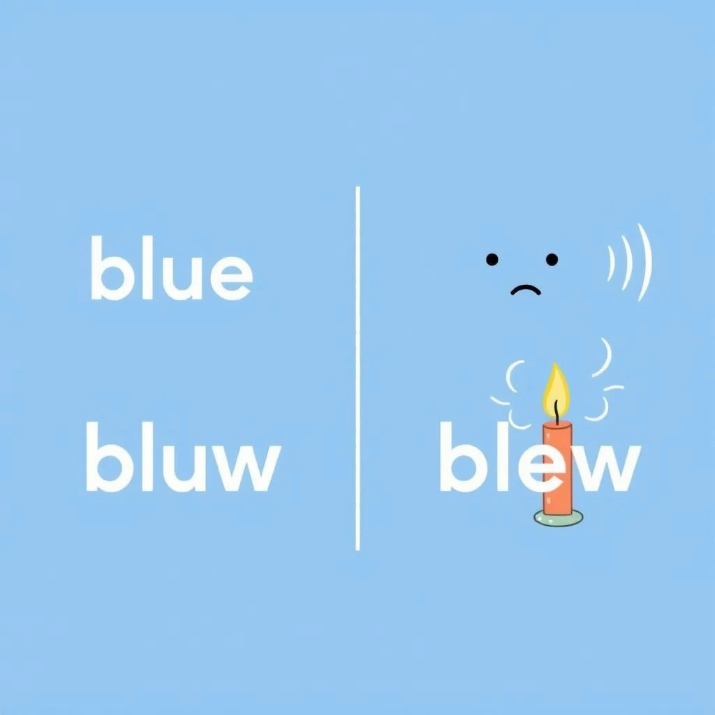 Blue vs. Blew Dominando Estes Homófonos Comuns em Inglês