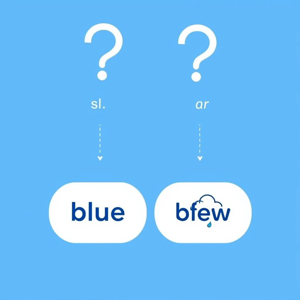 Blue vs. Blew Nắm Vững Cặp Từ Đồng Âm Phổ Biến Này