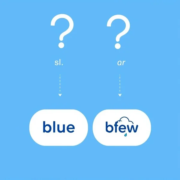 Image: Blue vs. Blew - Understanding Homophones