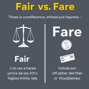fair vs fare Desvende Palavras Confusas no Inglês para Comunicação Clara