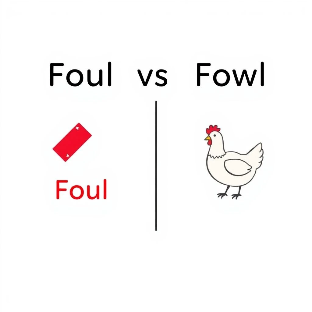 Foul vs Fowl Nao Deixe Suas Penas Esgalhadas por Esses Homofonos
