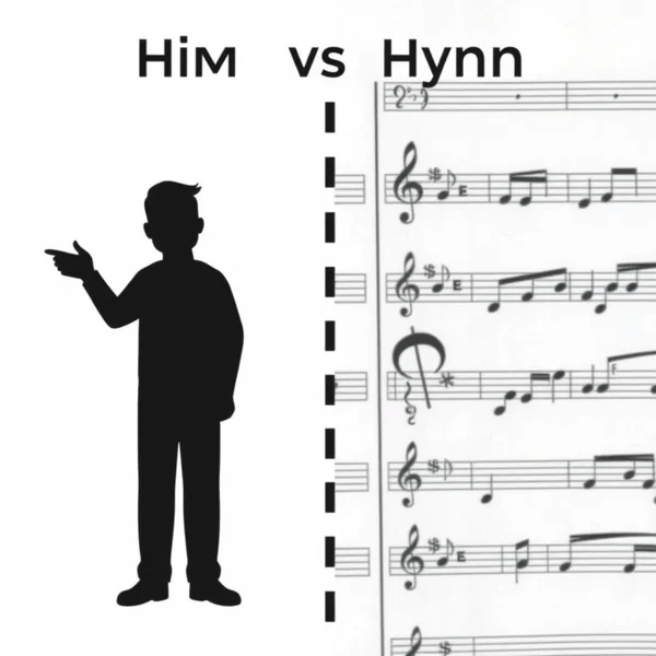 him vs. hymn: Trực quan hóa sự khác biệt