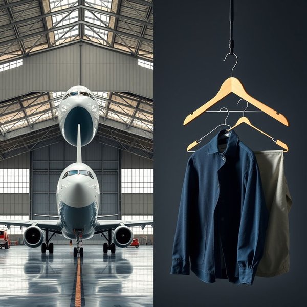 Image showing the difference between hangar vs. hanger