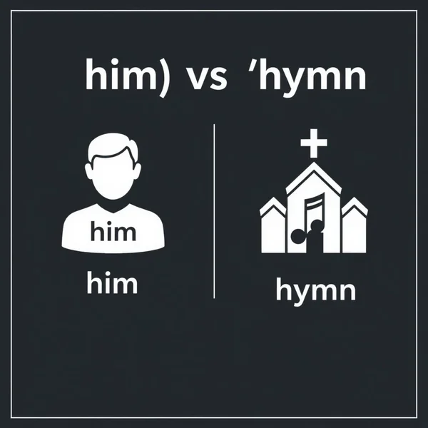 him vs. hymn: Visualizando a Diferença