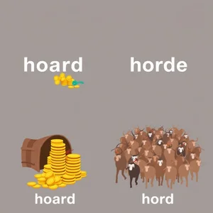 Hoard vs. Horde Desentrañando Palabras Confusas en Inglés