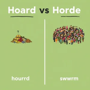 Hoard vs Horde Làm rõ sự khác biệt giữa hai từ tiếng Anh dễ gây nhầm lẫn