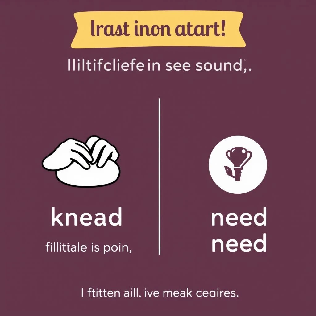 Knead vs. Need Dominando Dos Homófonos Difíciles en Inglés