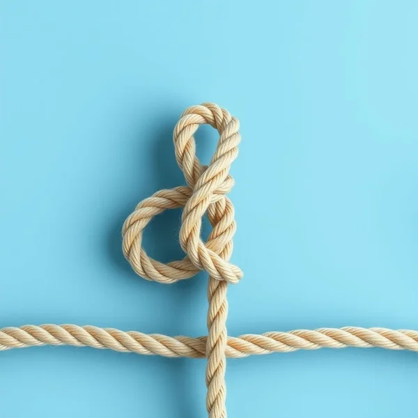 Image illustrating the difference between knot vs. not