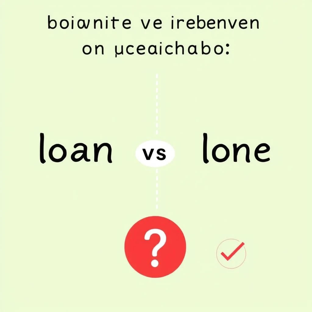 loan vs lone Làm chủ nhầm lẫn thường gặp trong tiếng Anh