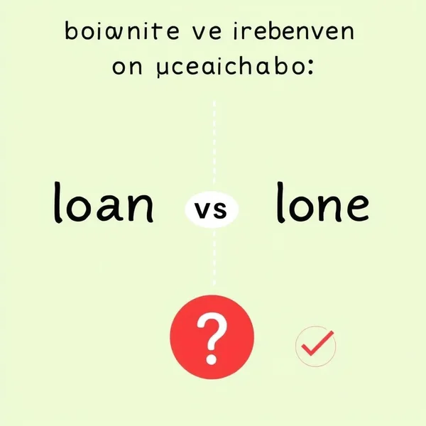 Understanding Loan vs. Lone to avoid common English mistakes