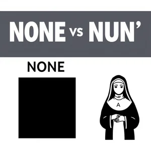 none vs. nun Descifra Estas Palabras Confusas del Inglés