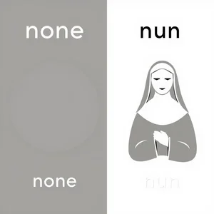 none vs nun Giải Mã Cặp Từ Tiếng Anh Dễ Gây Nhầm Lẫn Này