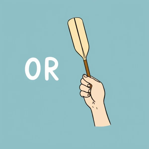 Imagem mostrando um remo ao lado da palavra OR, ilustrando Oar vs. Or