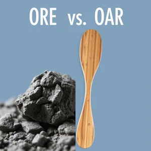 Ore vs. Oar Chèo thuyền vượt qua khác biệt từ đồng âm