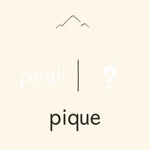 peak vs. pique Desafía la confusión para estudiantes de inglés