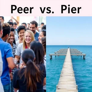 Phân biệt Peer vs. Pier Từ đồng âm tiếng Anh gây nhầm lẫn