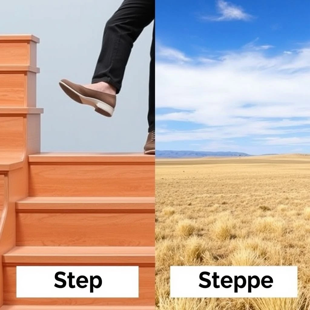 step vs. steppe Navegando Estas Palabras Confusas del Inglés