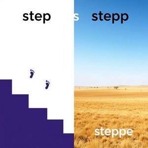 Step vs. Steppe: Phân biệt dễ dàng các từ tiếng Anh gây nhầm lẫn