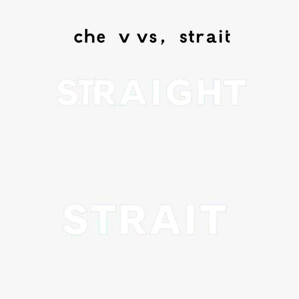 Straight vs. Strait Desvendando a Diferença Entre Palavras Confusas