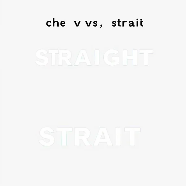 O título da imagem deve incluir straight vs. strait