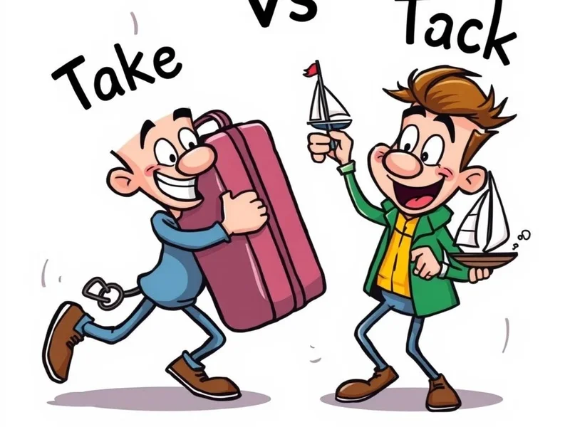 Understanding the difference between Take vs. Tack