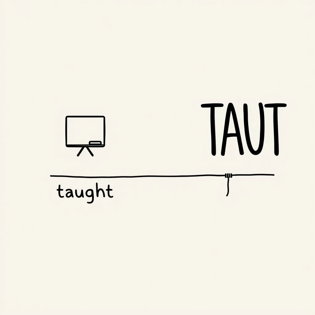 Taught vs. Taut Làm Chủ Cặp Từ Tiếng Anh Khó Nhằn Này