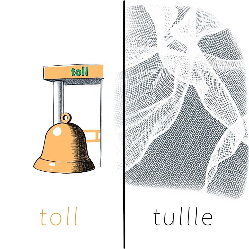 Toll vs. Tulle Descifrando la Diferencia en Palabras Confusas