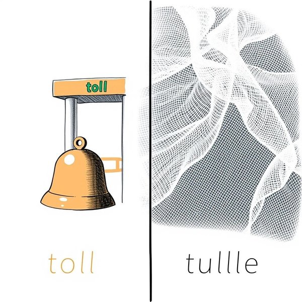 Image title: Toll vs. Tulle - Understanding the Difference