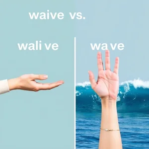 Waive vs. wave desentrañando dos palabras inglesas confundidas