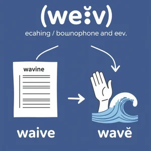 Waive vs. Wave Desvendando Duas Palavras em Inglês Frequentemente Confundidas