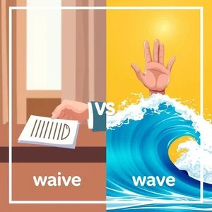 Waive vs. Wave: Tháo gỡ nhầm lẫn hai từ tiếng Anh thường gặp
