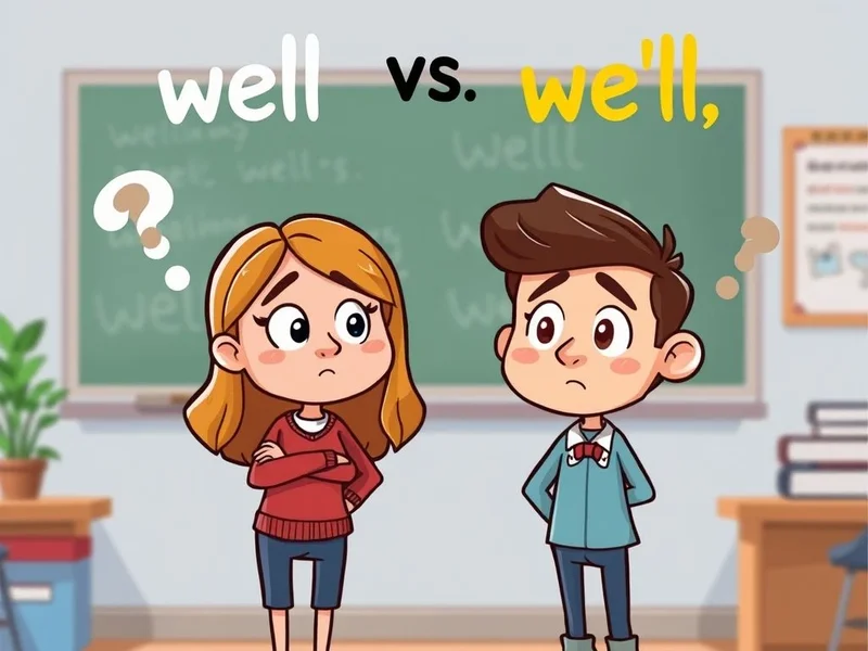 Understanding well vs. we'll clearly