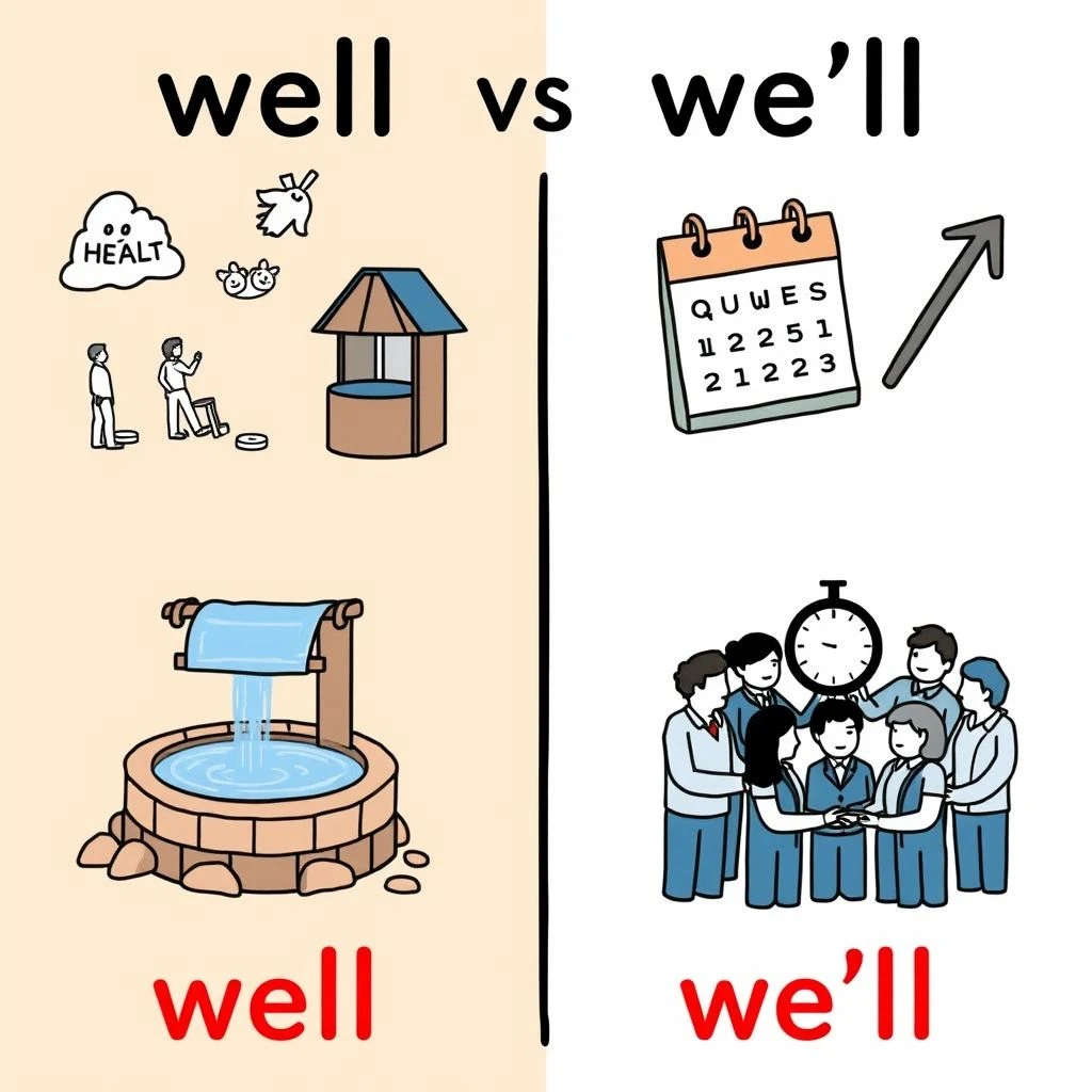 Domine well vs. we'll Este Par Complicado em Inglês