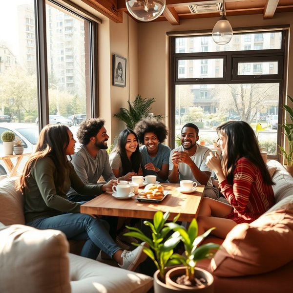 Friends enjoying quality time, illustrating the meaning of Hang Out