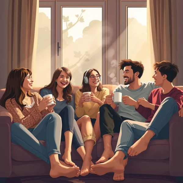 Friends enjoying quality time, illustrating the meaning of Hang Out