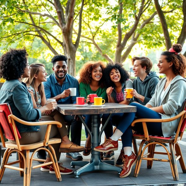 Friends enjoying quality time, illustrating the meaning of Hang Out