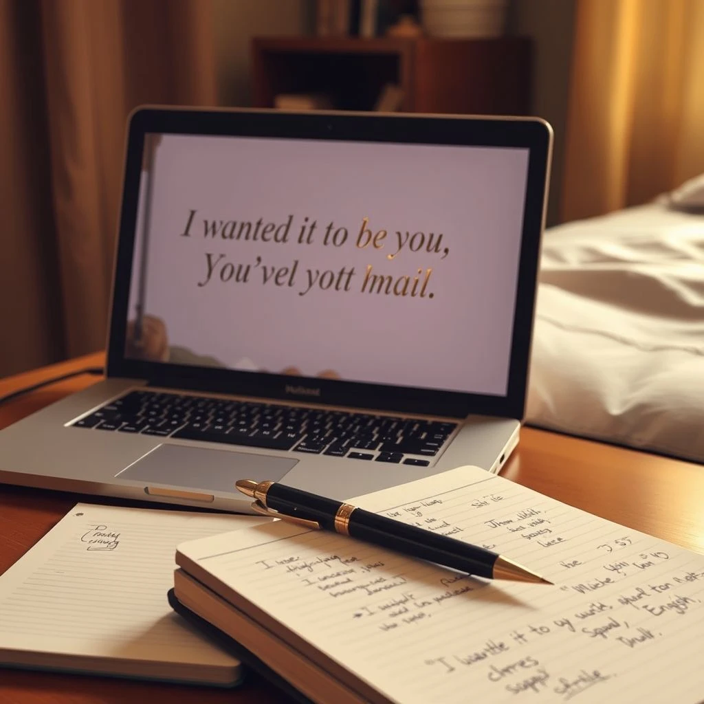 Aprenda Inglês Você Tem Mail Citação I wanted it to be you so badly