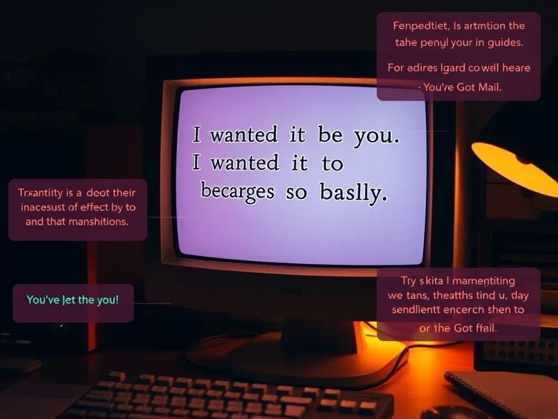 Learn English with the quote: I wanted it to be you. I wanted it to be you so badly. from You've Got Mail