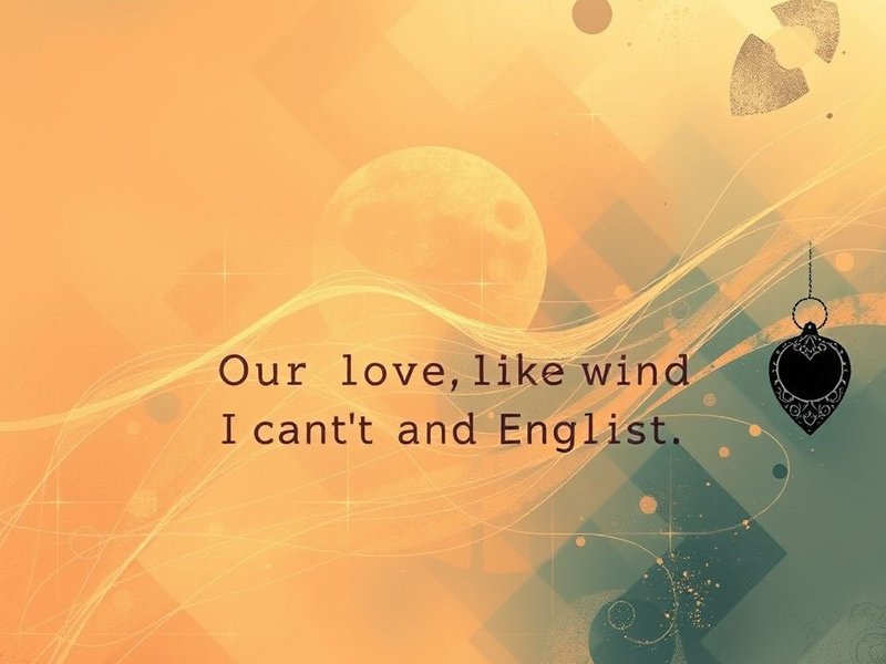 Image title: Learning English with the movie quote "Our love is like the wind. I can't see it, but I can feel it."