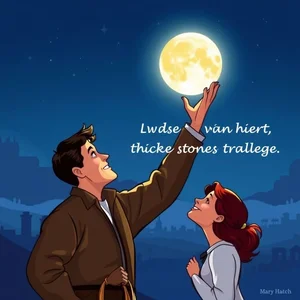 Aprender Inglês com a Frase Icónica You want the moon Just say the word and I'll throw a lasso around it