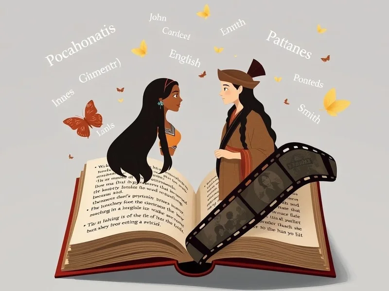 Imagem de Pocahontas e John Smith com a citação "I'd rather die tomorrow than live a hundred years without knowing you."