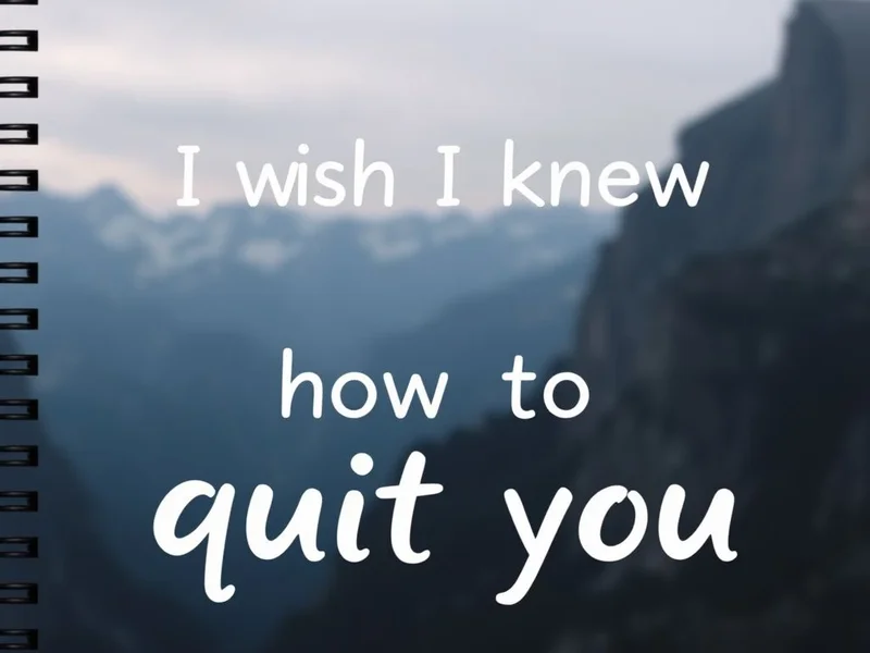 Image of a mountain scene, evoking the film Brokeback Mountain. Alt text: Aprendendo inglês com a citação "I wish I knew how to quit you."