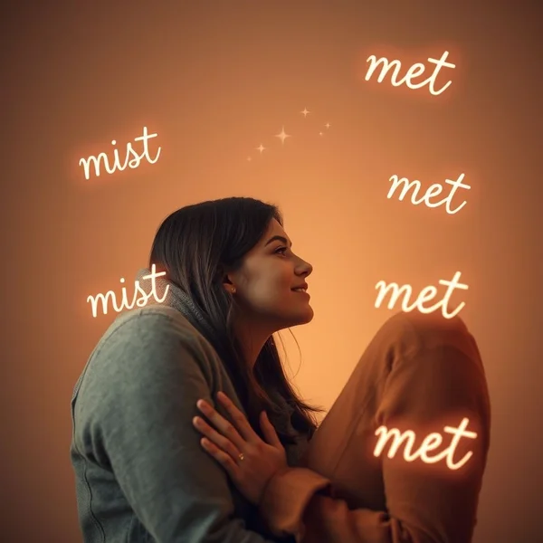 Image: A couple looking at each other, representing the sentiment of the quote "I think I'd miss you even if we'd never met." - Learning English