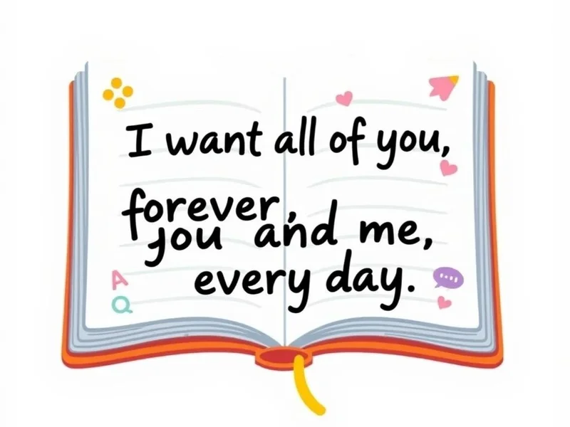 Learning English with the quote "I want all of you, forever, you and me, every day." from The Notebook