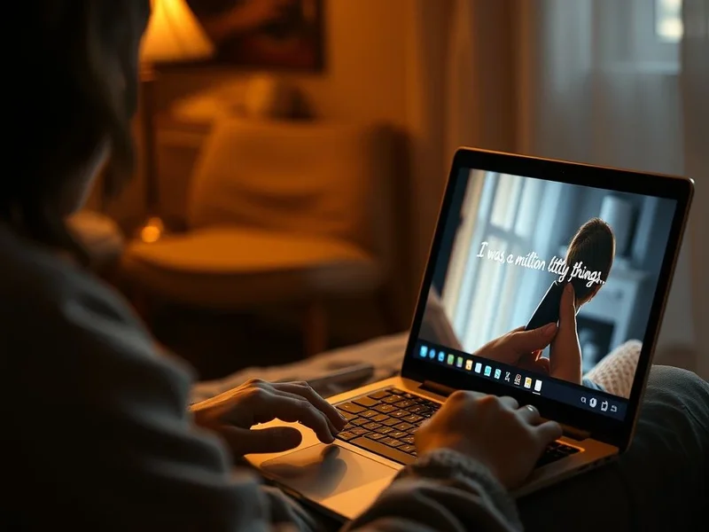 Image of a couple watching a movie, with the text "Learn English with 'It was a million tiny little things that meant we were supposed to be together.'"