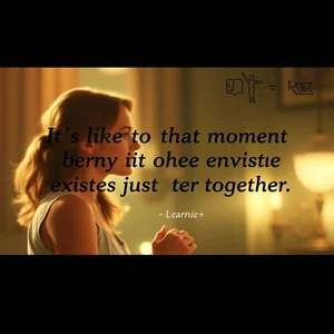 Aprende Inglés Analizando la Cita 'It's like in that moment the whole universe existed just to bring us together'