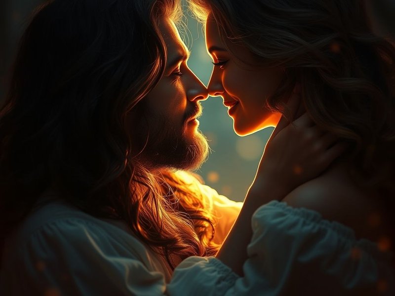 A romantic, slightly historical image representing the sentiment of the quote "You will never age for me, nor fade, nor die." from Shakespeare in Love.